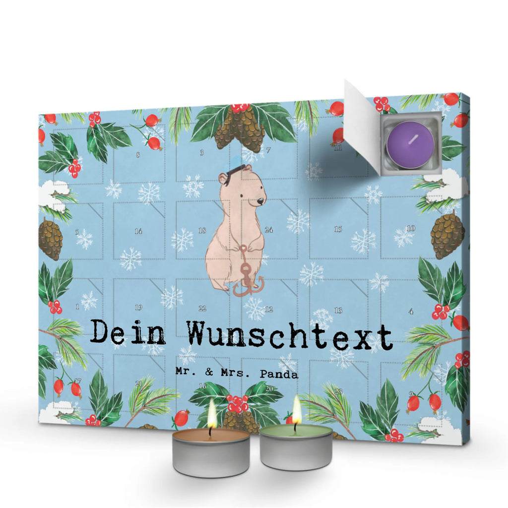  Marynarz Pasja Personalisierter Duftkerzen Adventskalender, Geschenk, Schenken, Jubiläum, Danke, Dankeschön, Beruf, Ausbildung, Abschied, Rente, Kollege, Kollegin, Arbeitskollege, Mitarbeiter, Firma, Seeleute, Schiffsmechaniker, Schiff, Seemann, Matrose