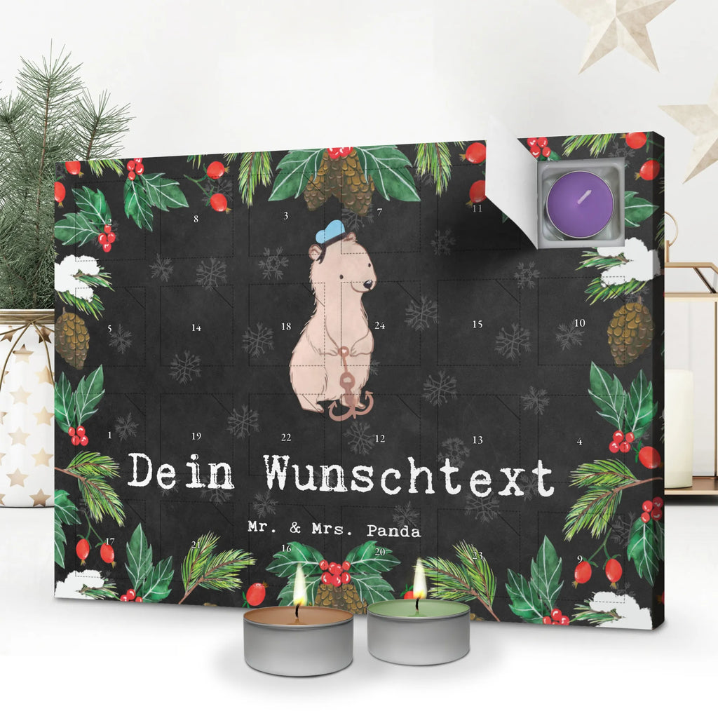  Marynarz Pasja Personalisierter Duftkerzen Adventskalender, Geschenk, Schenken, Jubiläum, Danke, Dankeschön, Beruf, Ausbildung, Abschied, Rente, Kollege, Kollegin, Arbeitskollege, Mitarbeiter, Firma, Seeleute, Schiffsmechaniker, Schiff, Seemann, Matrose
