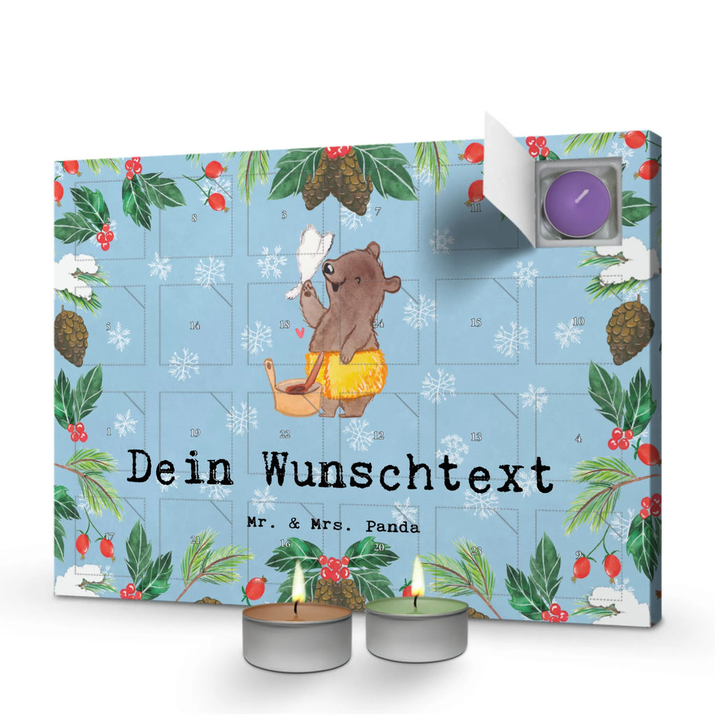 Personalisierter Duftkerzen Adventskalender Saunameister Leidenschaft Personalisierter Duftkerzen Adventskalender, Geschenk, Schenken, Jubiläum, Danke, Dankeschön, Beruf, Ausbildung, Abschied, Rente, Kollege, Kollegin, Arbeitskollege, Mitarbeiter, Firma