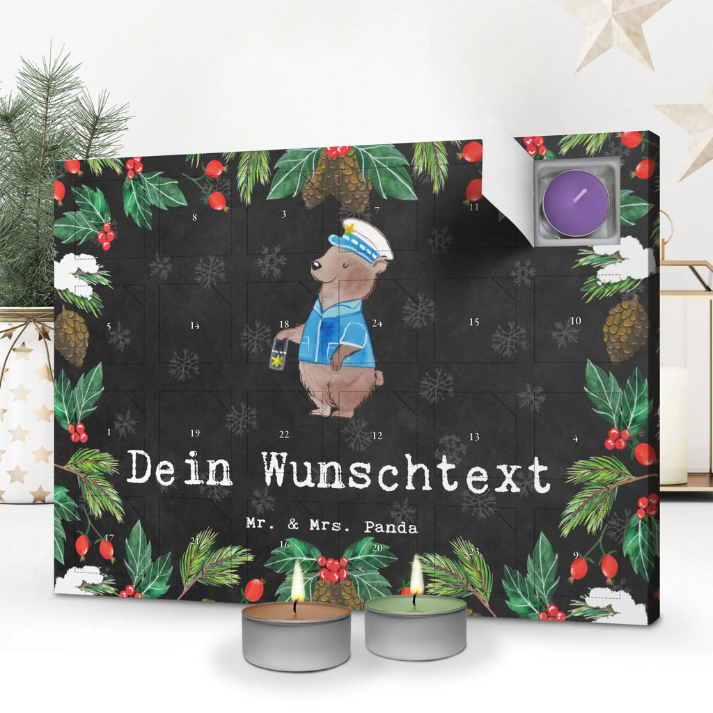 Personalisierter Duftkerzen Adventskalender Polizist Leidenschaft Personalisierter Duftkerzen Adventskalender, Geschenk, Schenken, Jubiläum, Danke, Dankeschön, Beruf, Ausbildung, Abschied, Rente, Kollege, Kollegin, Arbeitskollege, Mitarbeiter, Firma, Cop, Studium, Polizeibeamter, Polizei, Wachmann, Polizist