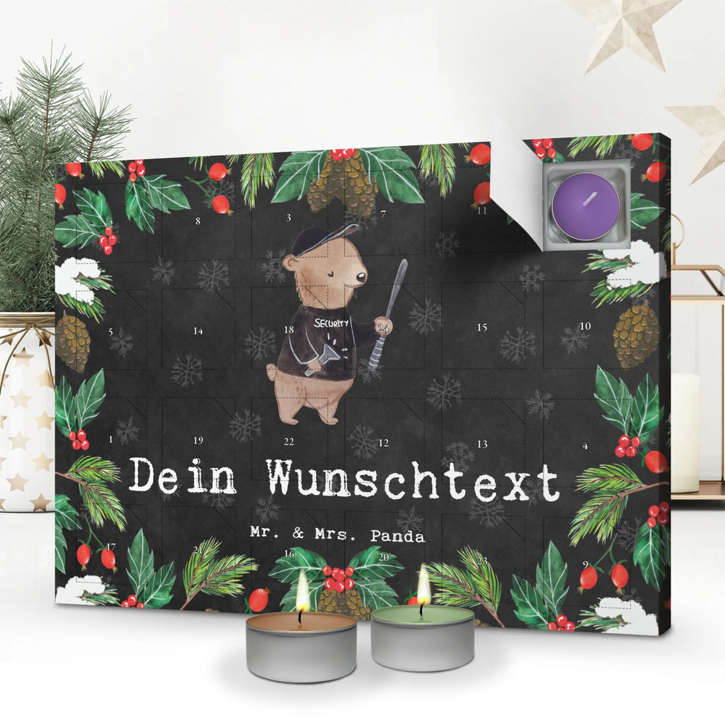 Personalisierter Duftkerzen Adventskalender Bodyguard Leidenschaft Personalisierter Duftkerzen Adventskalender, Geschenk, Schenken, Jubiläum, Danke, Dankeschön, Beruf, Ausbildung, Abschied, Rente, Kollege, Kollegin, Arbeitskollege, Mitarbeiter, Firma, Personenschützer, Bodyguard