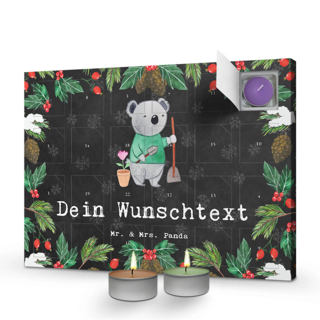  Gardener Passion Personalisierter Duftkerzen Adventskalender, Geschenk, Schenken, Jubiläum, Danke, Dankeschön, Beruf, Ausbildung, Abschied, Rente, Kollege, Kollegin, Arbeitskollege, Mitarbeiter, Firma, Garten- und Landschaftsbauer, Hobbygärtner, Gartenbau, Gärtner, Gärtnerei, Gartenplaner