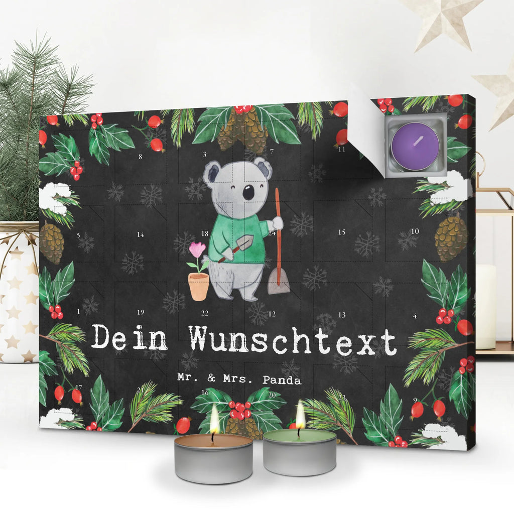  Gardener Passion Personalisierter Duftkerzen Adventskalender, Geschenk, Schenken, Jubiläum, Danke, Dankeschön, Beruf, Ausbildung, Abschied, Rente, Kollege, Kollegin, Arbeitskollege, Mitarbeiter, Firma, Garten- und Landschaftsbauer, Hobbygärtner, Gartenbau, Gärtner, Gärtnerei, Gartenplaner