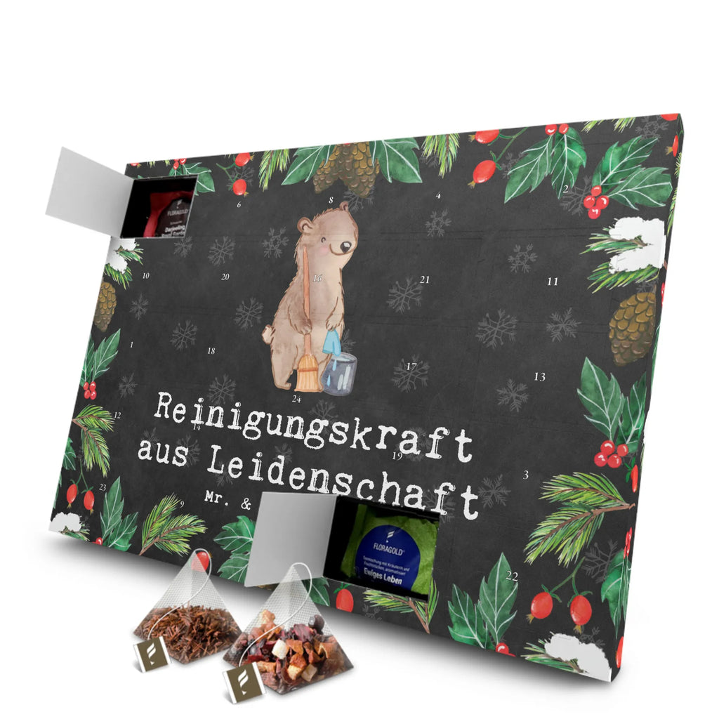 Tee Adventskalender Reinigungskraft Leidenschaft Adventskalender mit Tee, Tee Adventskalender, Adventskalender, Geschenk, Schenken, Jubiläum, Danke, Dankeschön, Beruf, Ausbildung, Abschied, Rente, Kollege, Kollegin, Arbeitskollege, Mitarbeiter, Firma