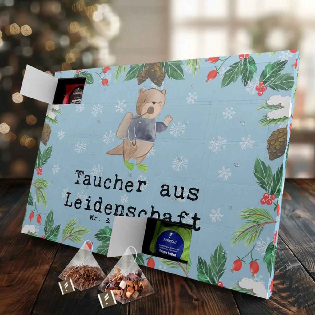 Tee Adventskalender Taucher Leidenschaft Tee Adventskalender, Adventskalender, Adventskalender mit Tee, Geschenk, Schenken, Jubiläum, Danke, Dankeschön, Beruf, Ausbildung, Abschied, Rente, Kollege, Kollegin, Arbeitskollege, Mitarbeiter, Firma