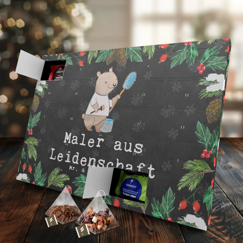  Painter Passion Adventskalender, Tee Adventskalender, Adventskalender mit Tee, Geschenk, Schenken, Jubiläum, Danke, Dankeschön, Beruf, Ausbildung, Abschied, Rente, Kollege, Kollegin, Arbeitskollege, Mitarbeiter, Firma, Meisterprüfung, Maler, Gesellenprüfung, Malermeister, Malerbetrieb