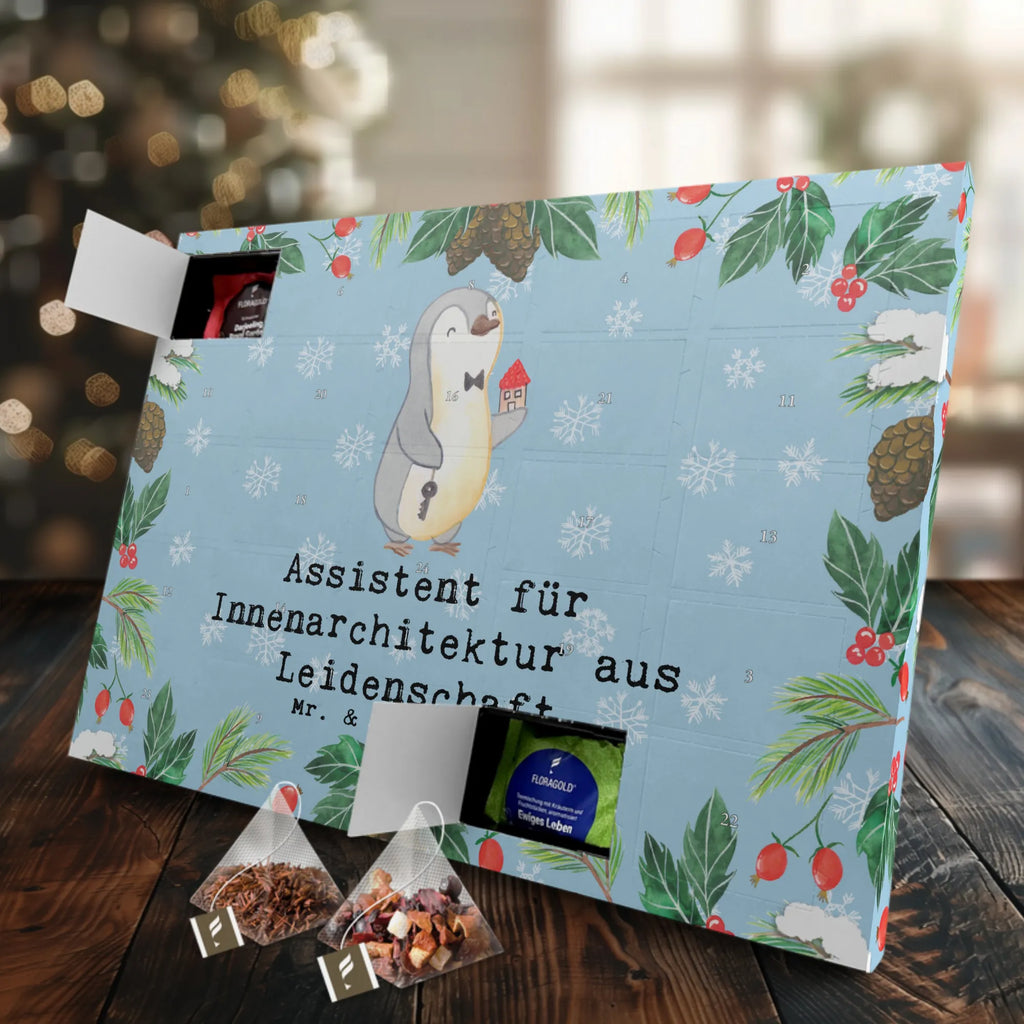 Tee Adventskalender Assistent für Innenarchitektur Leidenschaft Tee Adventskalender, Adventskalender mit Tee, Adventskalender, Geschenk, Schenken, Jubiläum, Danke, Dankeschön, Beruf, Ausbildung, Abschied, Rente, Kollege, Kollegin, Arbeitskollege, Mitarbeiter, Firma