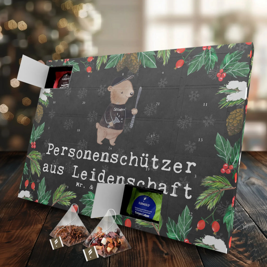 Tee Adventskalender Personenschützer Leidenschaft Adventskalender mit Tee, Tee Adventskalender, Adventskalender, Geschenk, Schenken, Jubiläum, Danke, Dankeschön, Beruf, Ausbildung, Abschied, Rente, Kollege, Kollegin, Arbeitskollege, Mitarbeiter, Firma, Personenschützer, Bodyguard