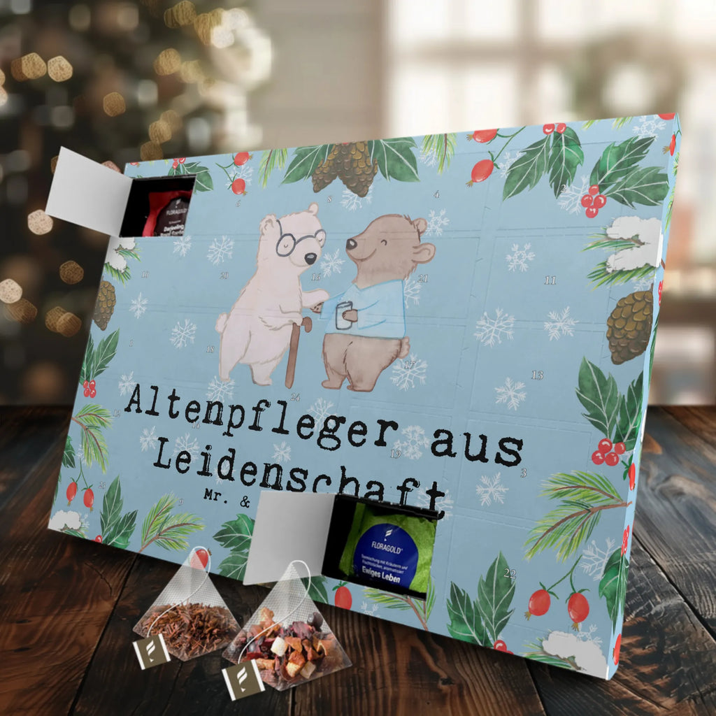 Tee Adventskalender Altenpfleger Leidenschaft Tee Adventskalender, Adventskalender, Adventskalender mit Tee, Geschenk, Schenken, Jubiläum, Danke, Dankeschön, Beruf, Ausbildung, Abschied, Rente, Kollege, Kollegin, Arbeitskollege, Mitarbeiter, Firma, Pfleger, Altenpfleger, Altenheim Eröffnung