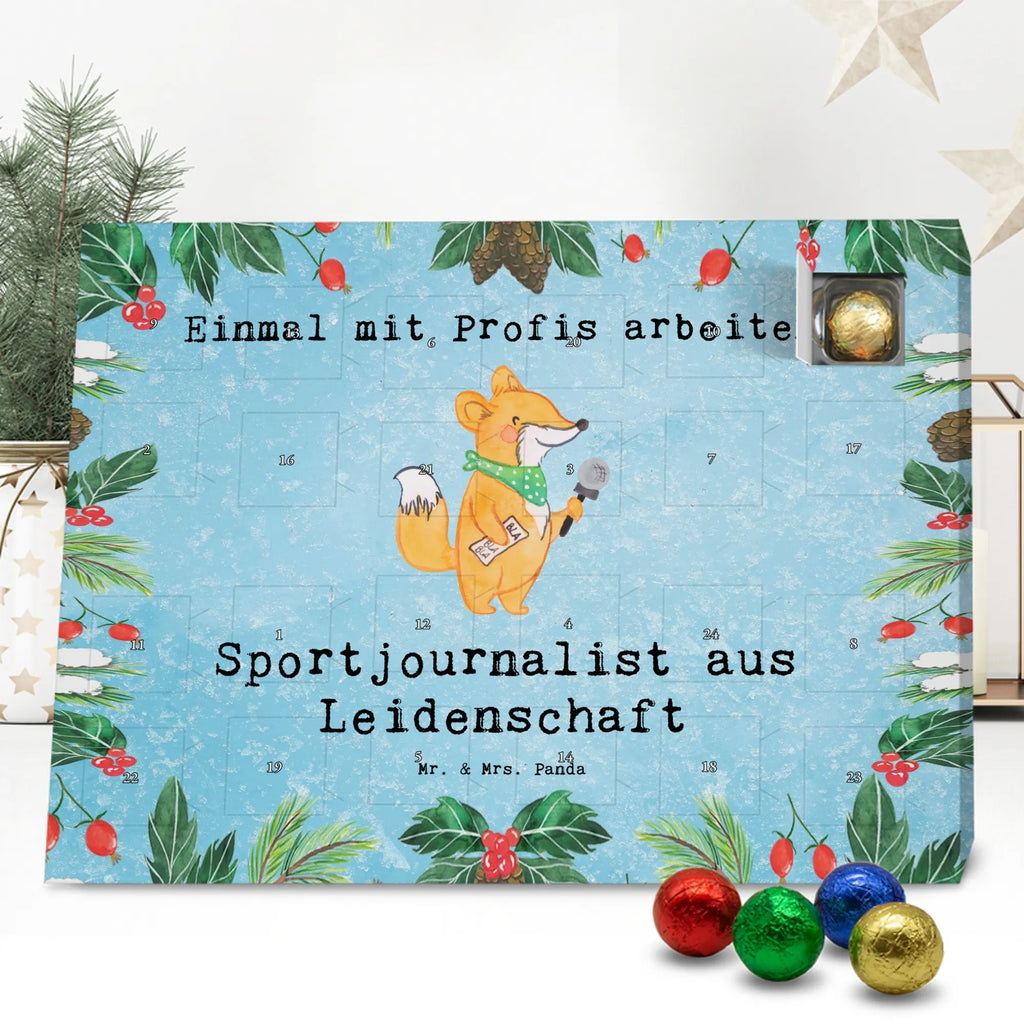 Chocolate advent calendar Sports journalist Passion sayings, best, farewell gift, gift idea, passing exam, anniversary, retirement, promotion, job start, profession, gift