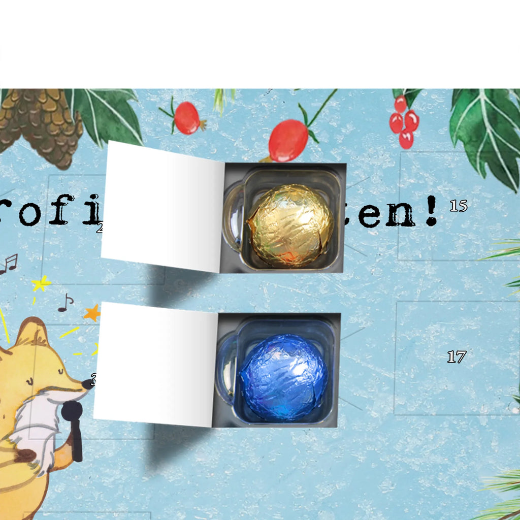 Chocolate advent calendar Singer Passion gift, gift idea, sayings, best, farewell gift, passing exam, anniversary, retirement, promotion, job start, profession