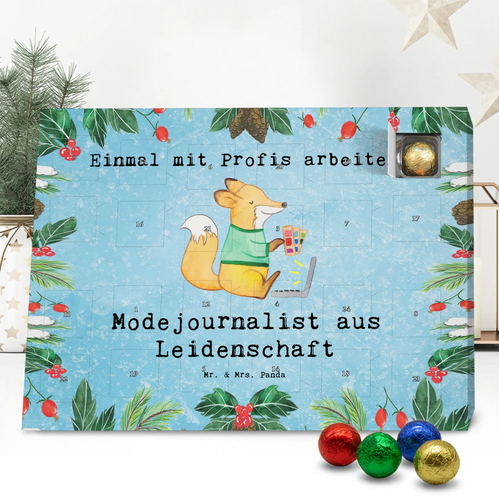 Chocolate advent calendar Fashion journalist Passion gift, gift idea, sayings, best, farewell gift, passing exam, anniversary, retirement, promotion, job start, profession
