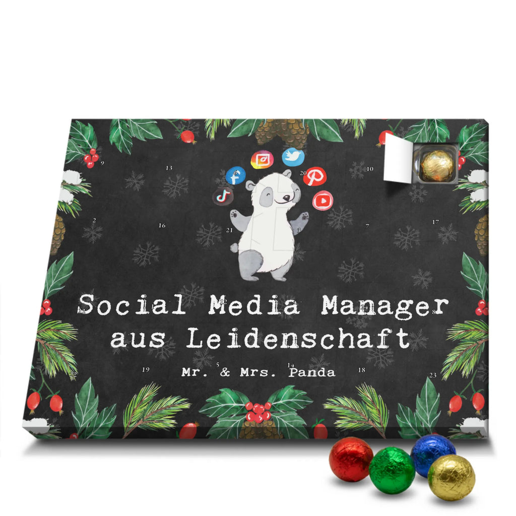 Chocolate advent calendar Social Media Manager Passion gift, gift idea, sayings, best, farewell gift, passing exam, anniversary, retirement, promotion, job start, profession