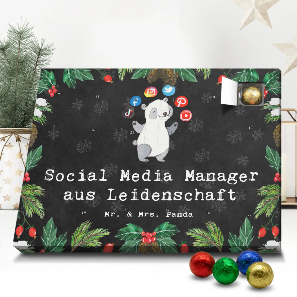 Chocolate advent calendar Social Media Manager Passion gift, gift idea, sayings, best, farewell gift, passing exam, anniversary, retirement, promotion, job start, profession