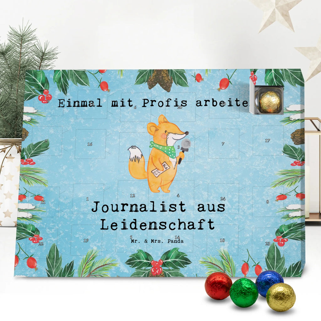 Chocolate advent calendar Journalist Passion gift, gift idea, sayings, best, farewell gift, passing exam, anniversary, retirement, promotion, job start, profession