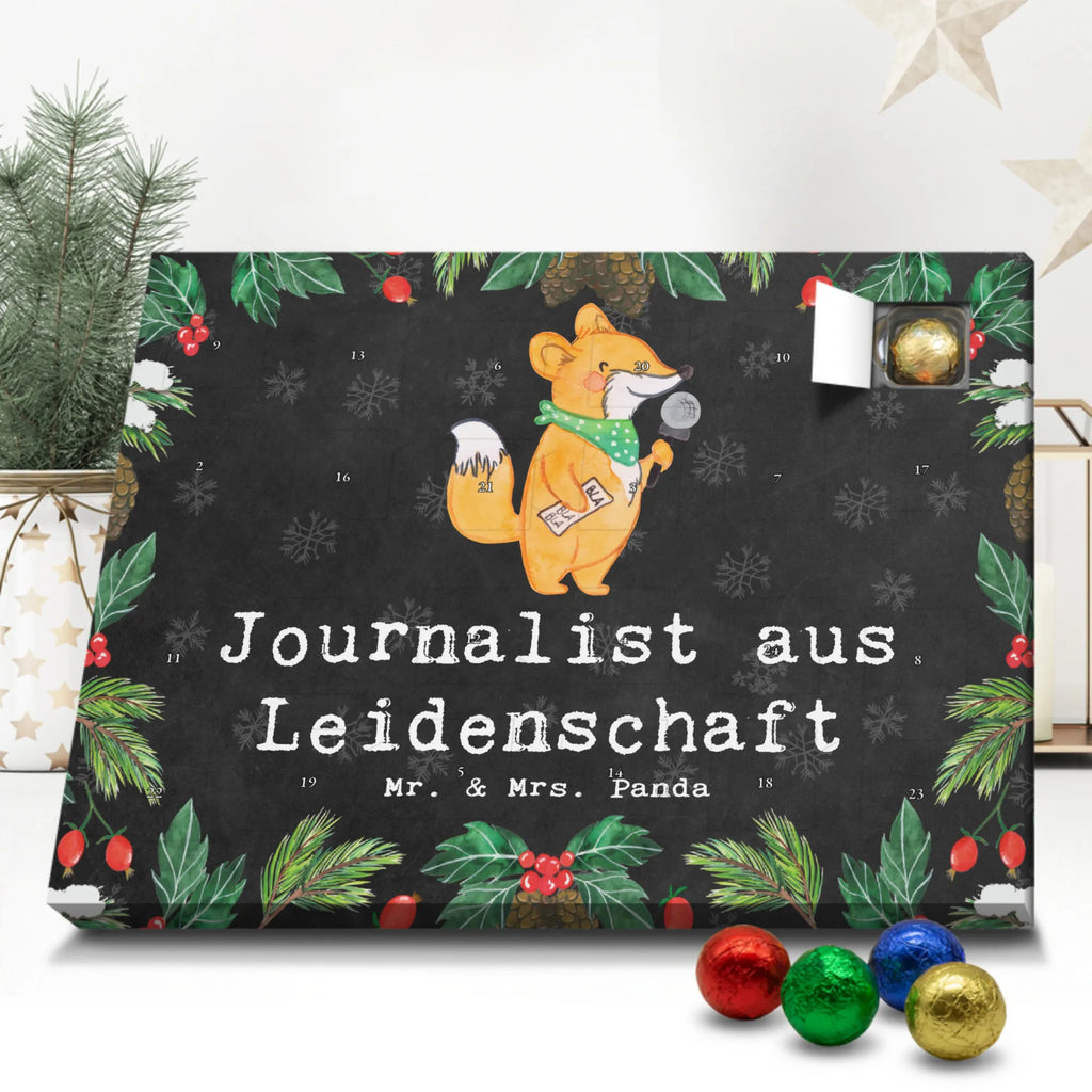 Chocolate advent calendar Journalist Passion gift, gift idea, sayings, best, farewell gift, passing exam, anniversary, retirement, promotion, job start, profession
