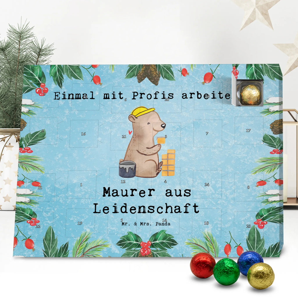 Chocolate advent calendar bricklayer Passion gift, sayings, gift idea, best, farewell gift, passing exam, anniversary, retirement, promotion, job start, profession