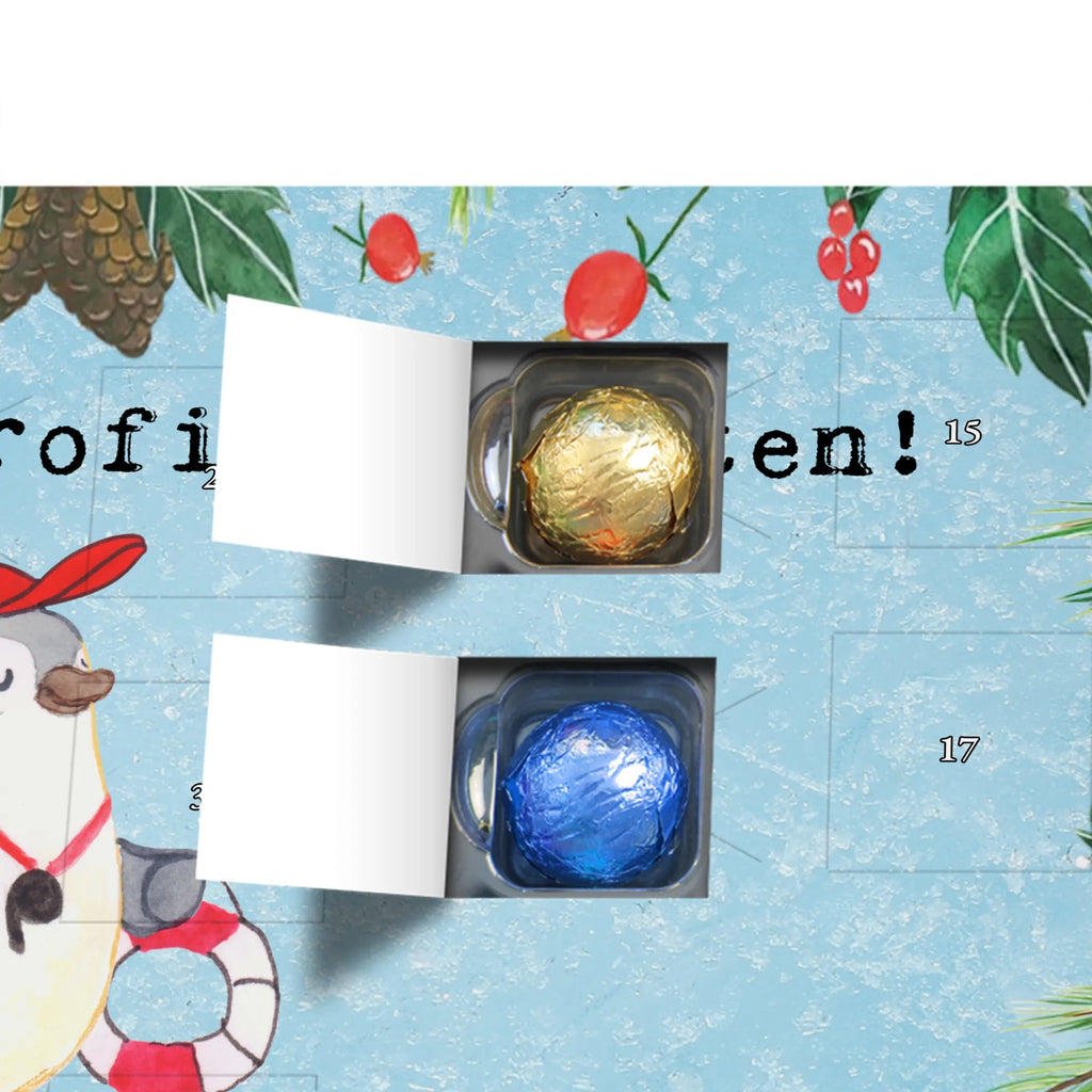 Chocolate advent calendar Lifeguard Passion gift, sayings, gift idea, best, farewell gift, passing exam, anniversary, retirement, promotion, job start, profession