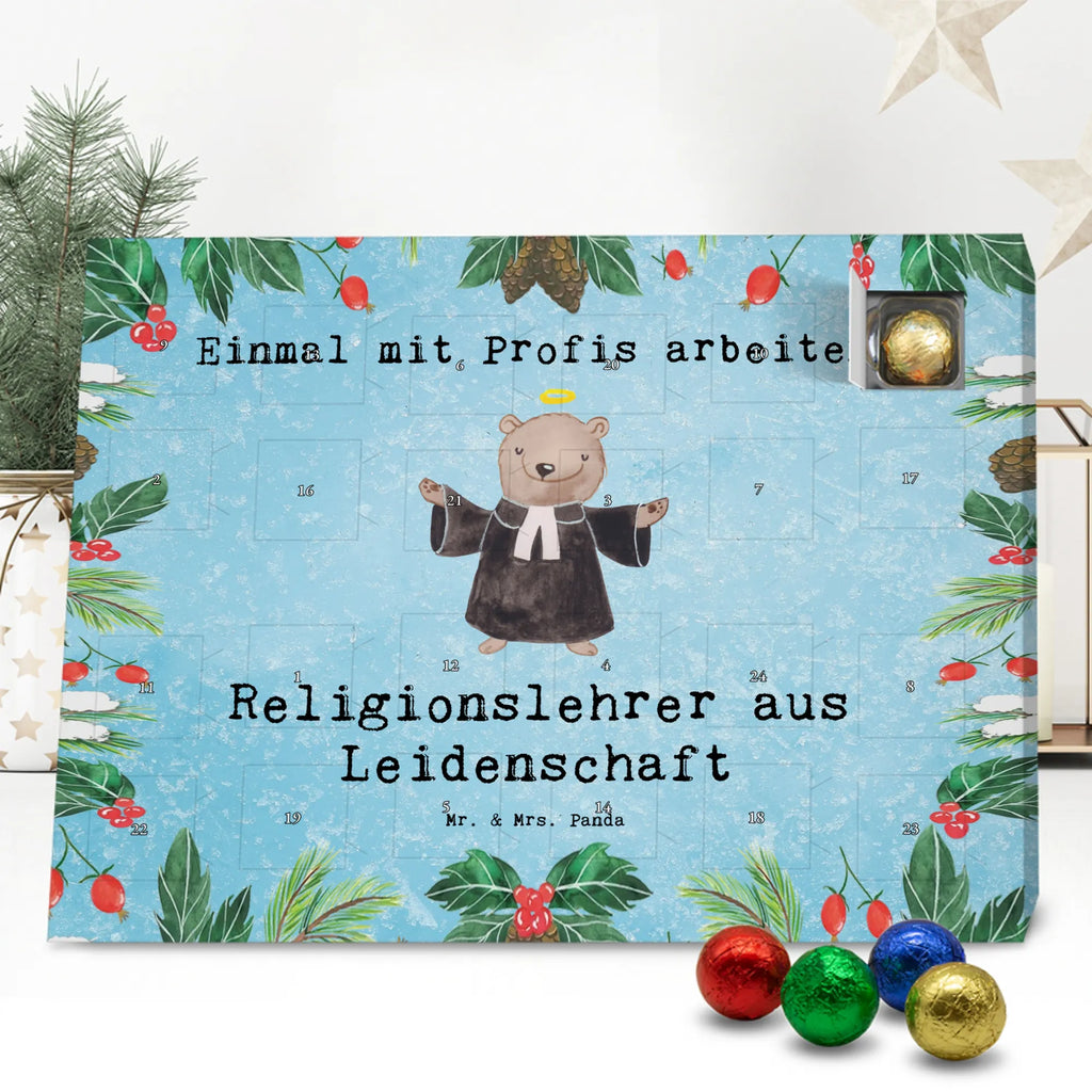 Chocolate advent calendar Religious Teacher Passion gift, gift idea, sayings, best, farewell gift, passing exam, anniversary, retirement, promotion, job start, profession