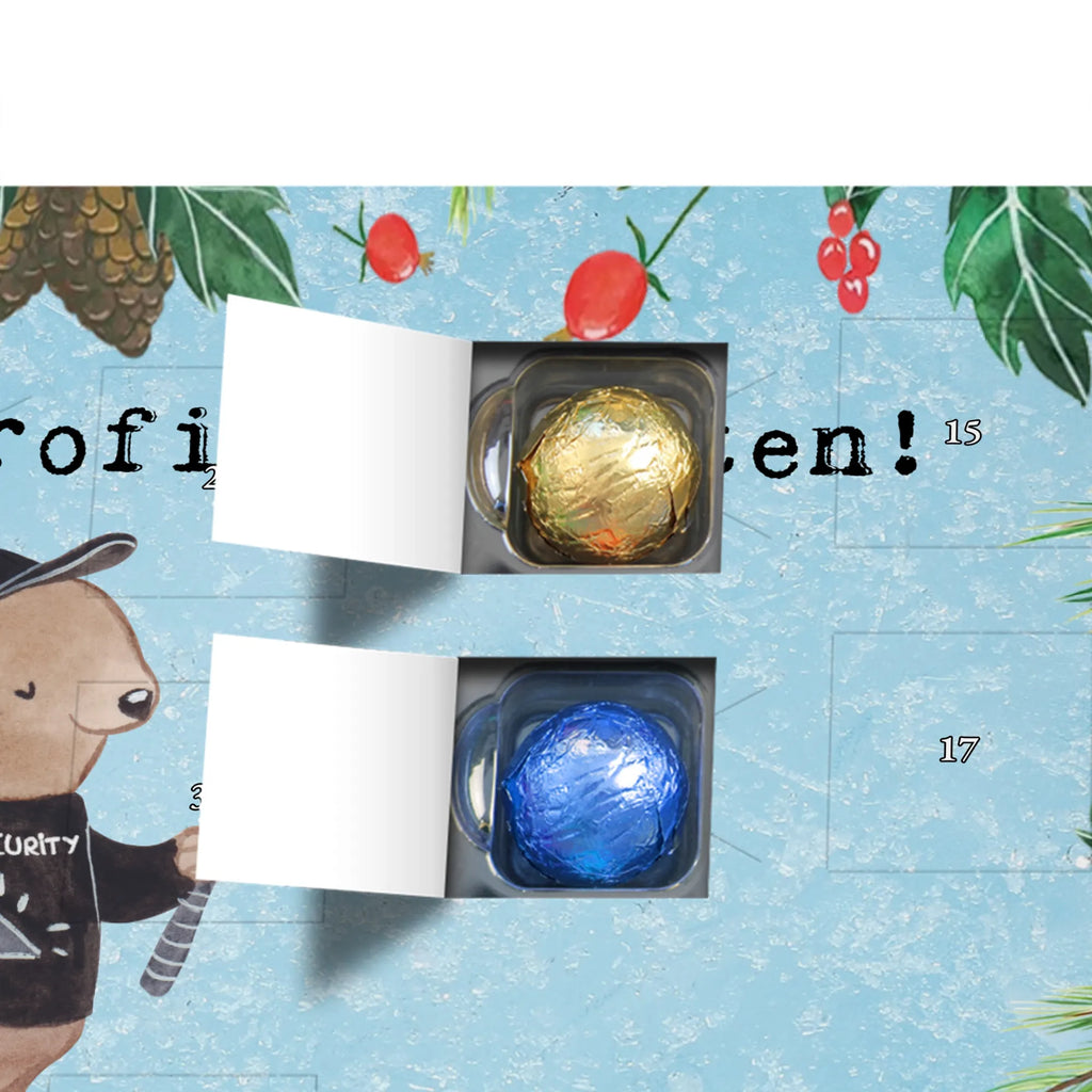 Chocolate advent calendar Security Guard Passion gift, gift idea, sayings, best, farewell gift, passing exam, anniversary, retirement, promotion, job start, profession