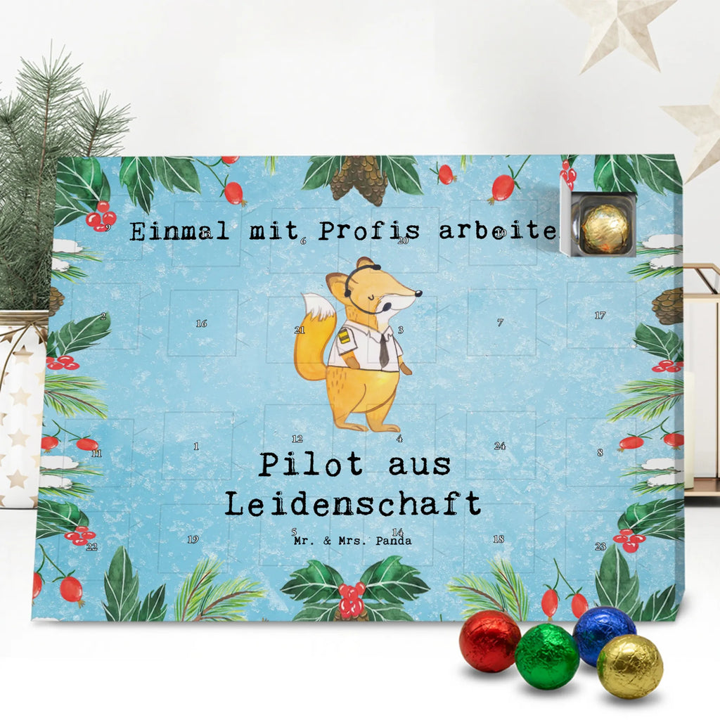 Chocolate advent calendar Pilot Passion gift, sayings, gift idea, best, farewell gift, passing exam, anniversary, retirement, promotion, job start, profession