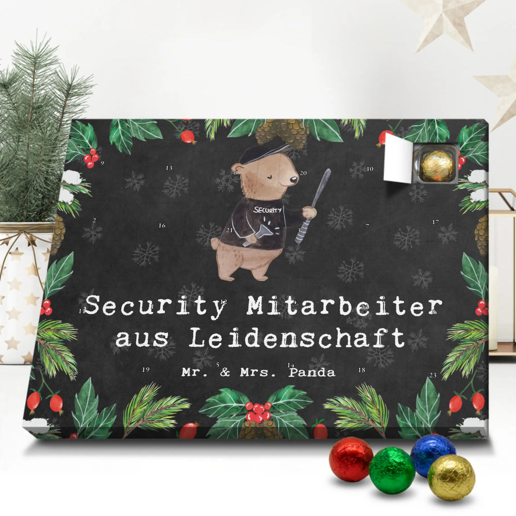 Chocolate advent calendar Security Guard Passion gift, gift idea, sayings, best, farewell gift, passing exam, anniversary, retirement, promotion, job start, profession