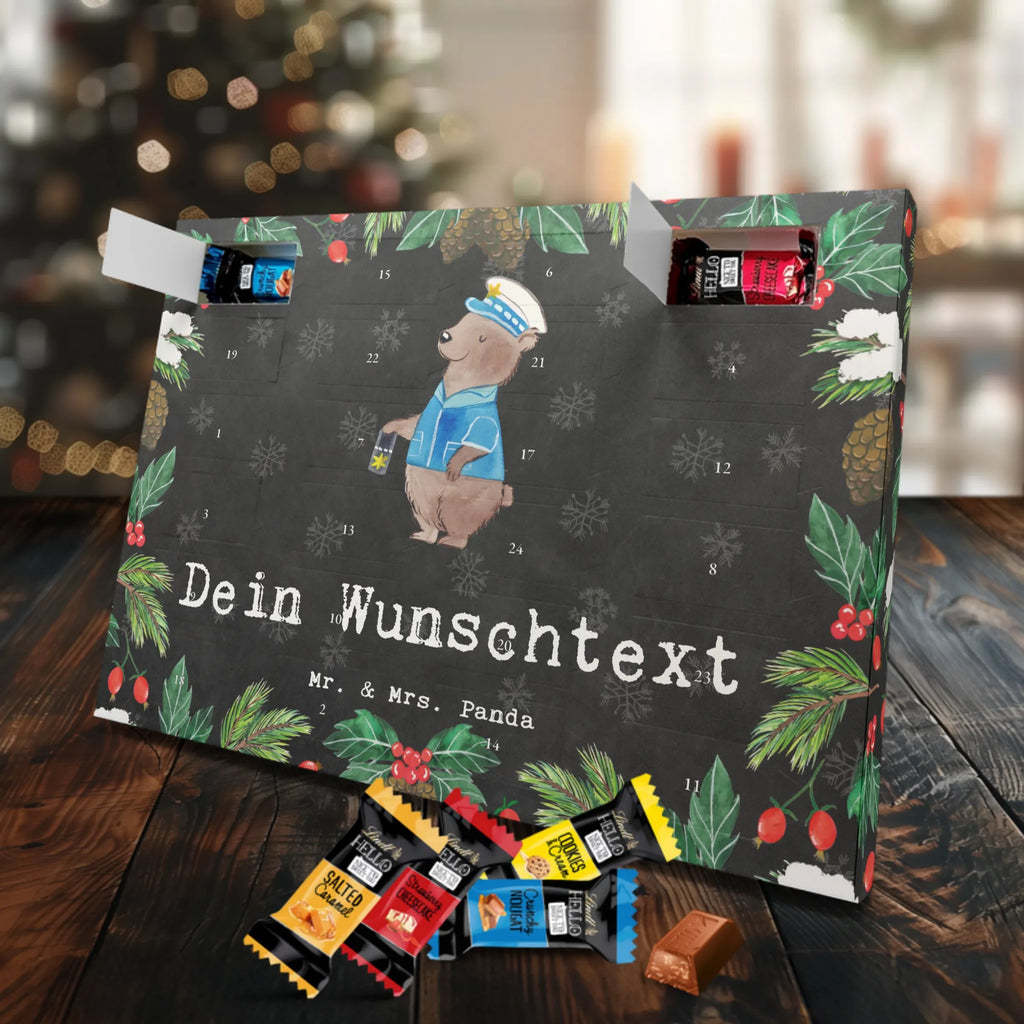 Personalisierter Schoko Adventskalender Polizeivollzugsbeamter Leidenschaft Personalisierter Adventskalender, Adventskalender mit Namen, Danke, Dankeschön, Firma, Mitarbeiter, Arbeitskollege, Kollegin, Kollege, Rente, Abschied, Ausbildung, Beruf, Geschenk, Schenken, Jubiläum, Polizeivollzugsbeamter, Polizist, Polizei