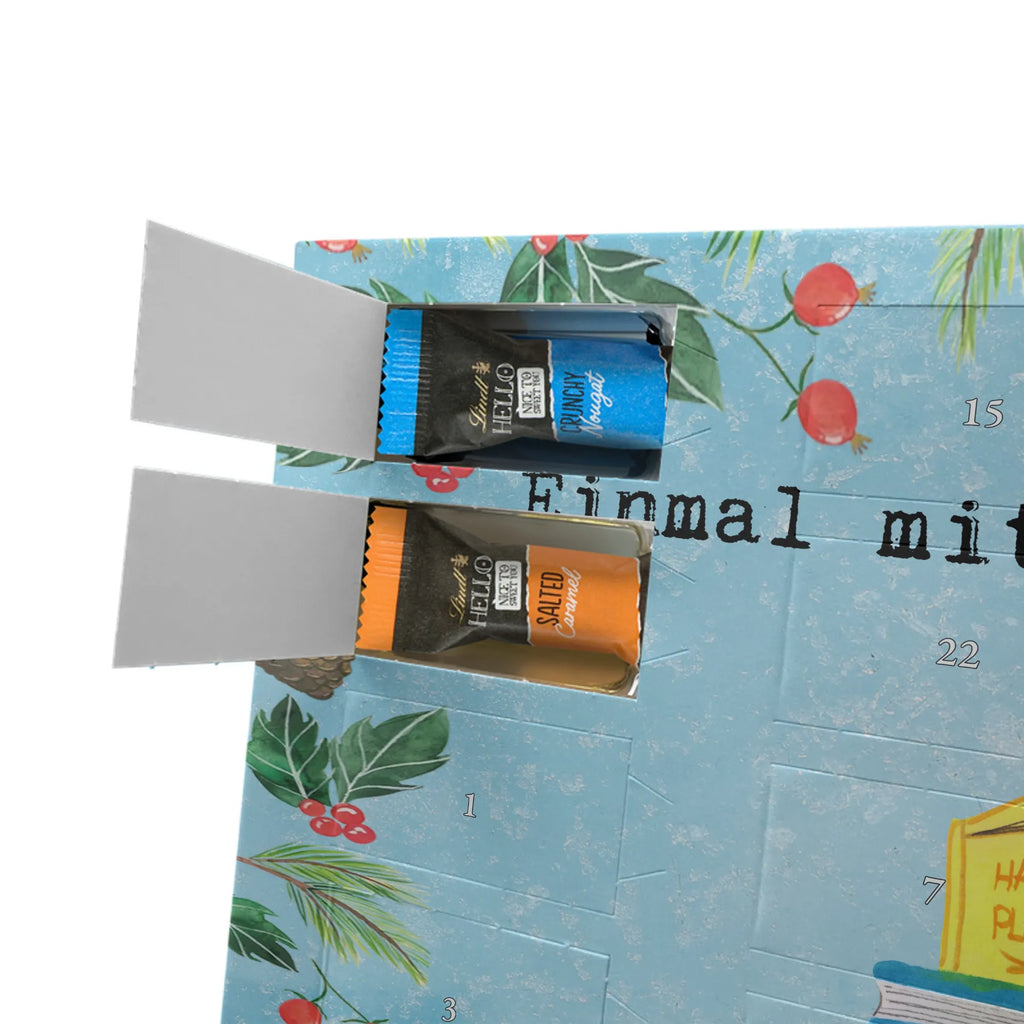 Chocolate advent calendar librarian passion gift, gift idea, sayings, best, farewell gift, passing exam, anniversary, retirement, promotion, job start, profession