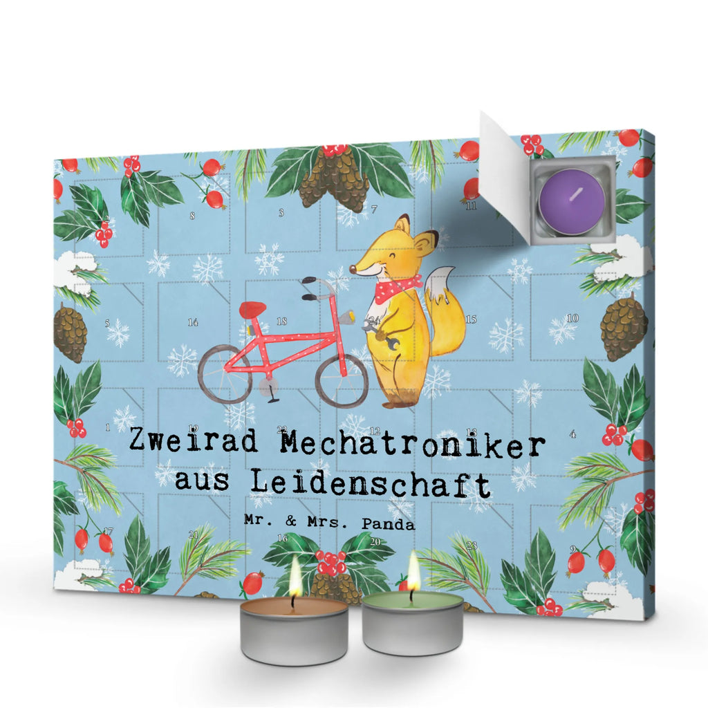 Scented candle advent calendar Bicycle Mechanic Passion gift, sayings, gift idea, best, farewell gift, passing exam, anniversary, retirement, promotion, job start, profession