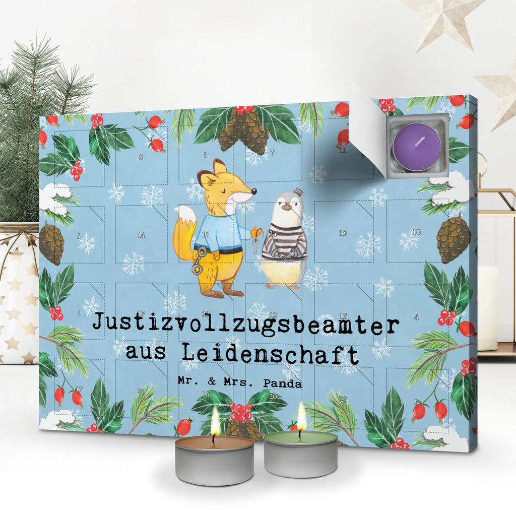 Scented candle advent calendar Correctional Officer Passion gift, gift idea, best, farewell gift, passing exam, anniversary, retirement, promotion, job start, sayings, funny, profession