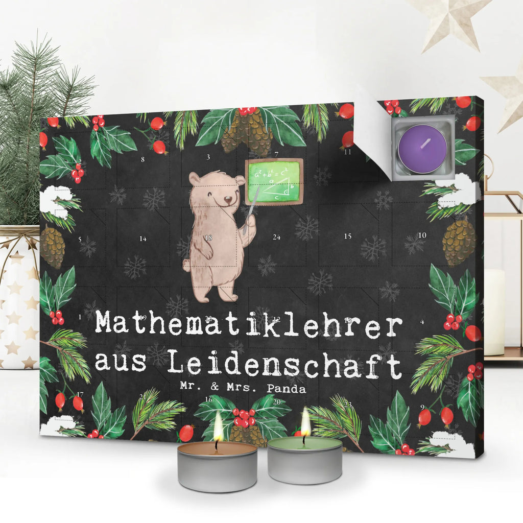 Scented candle advent calendar Mathematics Teacher Passion gift, gift idea, best, farewell gift, passing exam, anniversary, retirement, promotion, job start, sayings, funny, profession