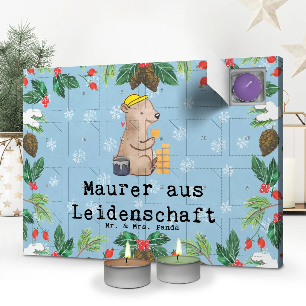 Scented candle advent calendar bricklayer Passion gift, gift idea, best, farewell gift, passing exam, anniversary, retirement, promotion, job start, sayings, funny, profession