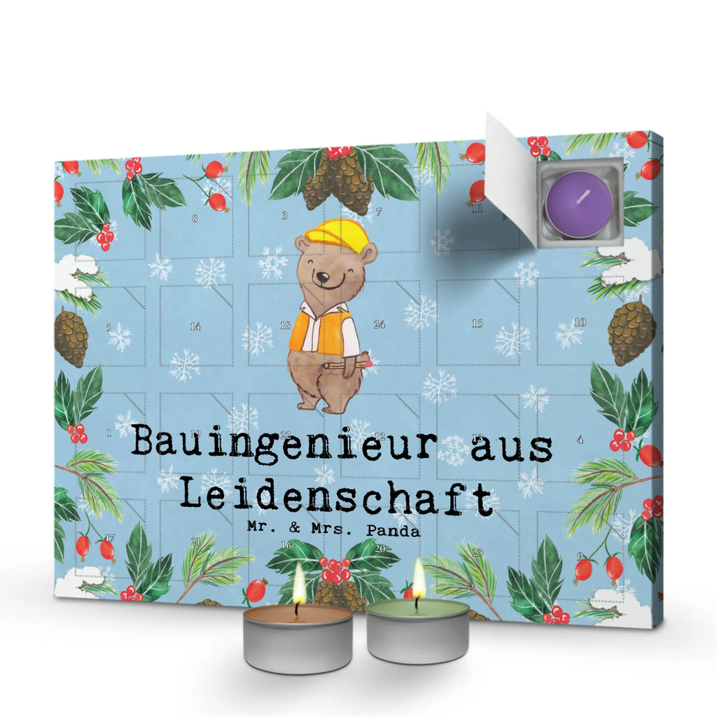 Scented candle advent calendar Civil engineer Passion gift, gift idea, best, farewell gift, passing exam, anniversary, retirement, promotion, job start, sayings, funny, profession