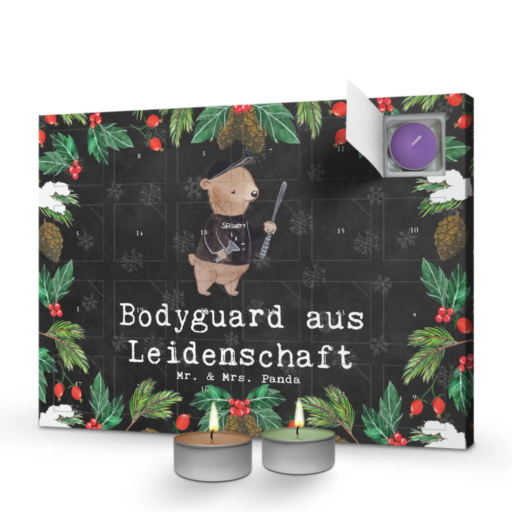Scented candle advent calendar Bodyguard Passion gift, gift idea, best, farewell gift, passing exam, anniversary, retirement, promotion, job start, sayings, funny, profession