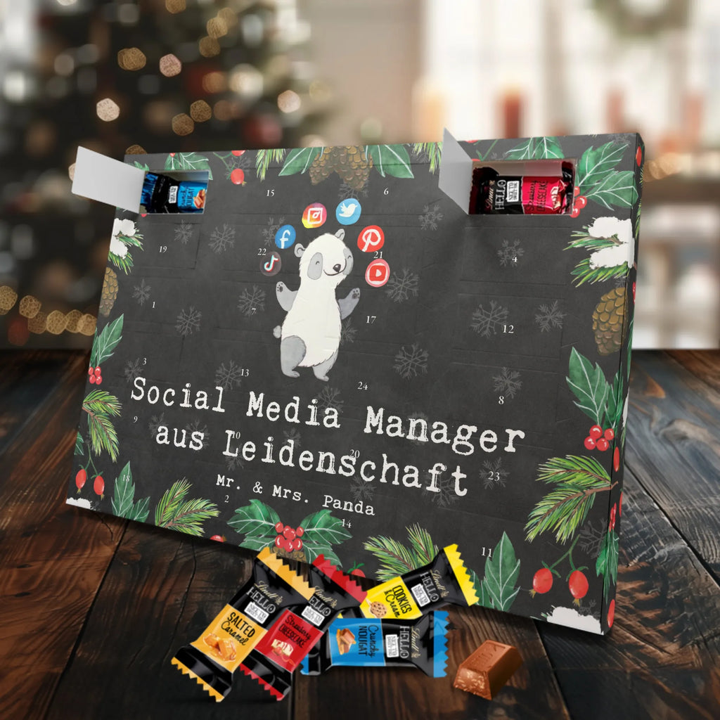 Chocolate advent calendar Social Media Manager Passion gift, gift idea, sayings, best, farewell gift, passing exam, anniversary, retirement, promotion, job start, profession