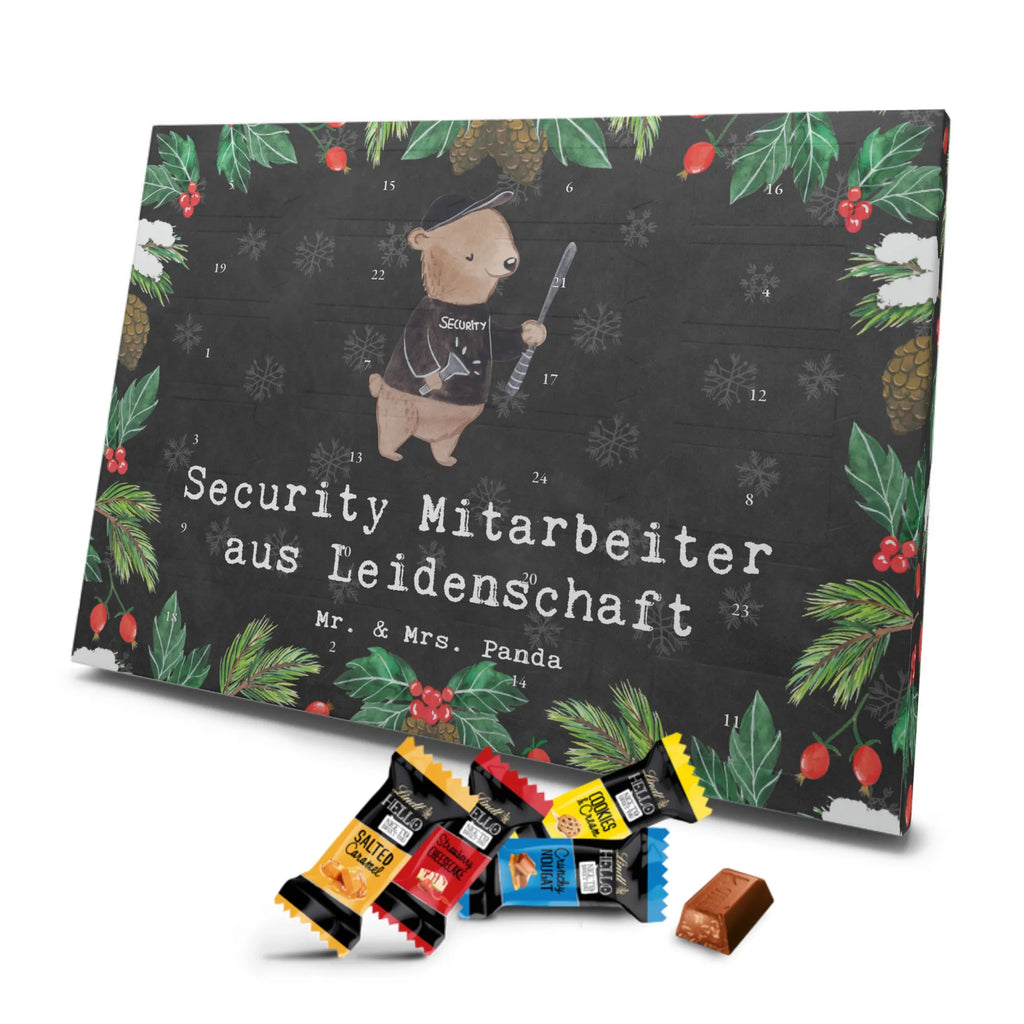 Chocolate advent calendar Security Guard Passion gift, gift idea, sayings, best, farewell gift, passing exam, anniversary, retirement, promotion, job start, profession