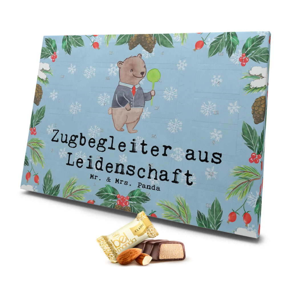 Marzipan Adventskalender Zugbegleiter Leidenschaft Marzipan Adventskalender, Beruf, Ausbildung, Jubiläum, Abschied, Rente, Kollege, Kollegin, Geschenk, Schenken, Arbeitskollege, Mitarbeiter, Firma, Danke, Dankeschön