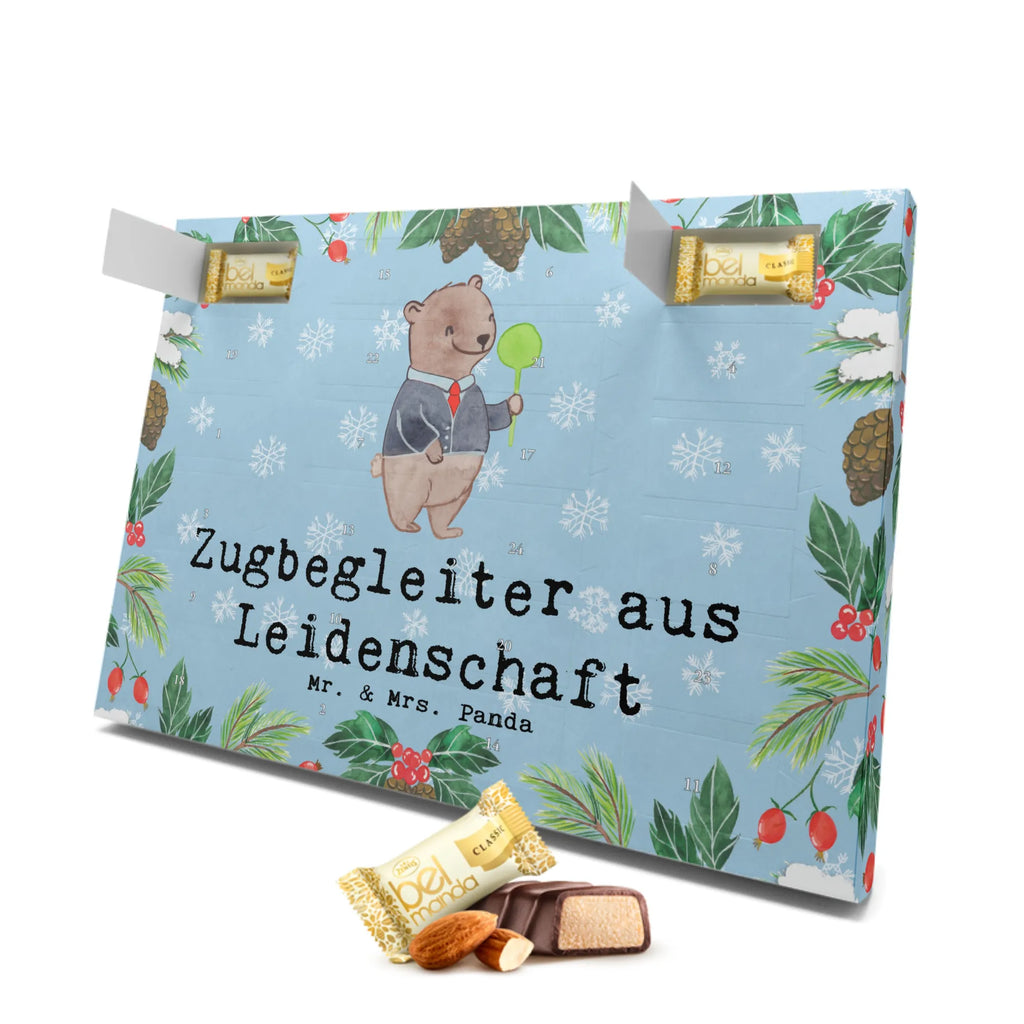 Marzipan Adventskalender Zugbegleiter Leidenschaft Marzipan Adventskalender, Beruf, Ausbildung, Jubiläum, Abschied, Rente, Kollege, Kollegin, Geschenk, Schenken, Arbeitskollege, Mitarbeiter, Firma, Danke, Dankeschön