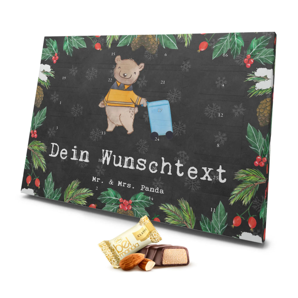 Personalisierter Marzipan Adventskalender Müllwerker Leidenschaft Personalisierter Marzipan Adventskalender, Beruf, Ausbildung, Jubiläum, Abschied, Rente, Kollege, Kollegin, Geschenk, Schenken, Arbeitskollege, Mitarbeiter, Firma, Danke, Dankeschön, Müllentsorger, Müllfahrer, Müllmann, Kehrichtmann, Müllwerker, Fachkraft Kreislauf- und Abfallwirtschaft