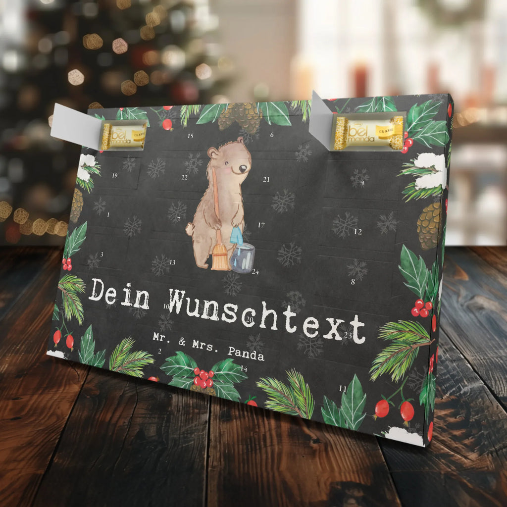 Personalisierter Marzipan Adventskalender Reinigungskraft Leidenschaft Personalisierter Marzipan Adventskalender, Beruf, Ausbildung, Jubiläum, Abschied, Rente, Kollege, Kollegin, Geschenk, Schenken, Arbeitskollege, Mitarbeiter, Firma, Danke, Dankeschön