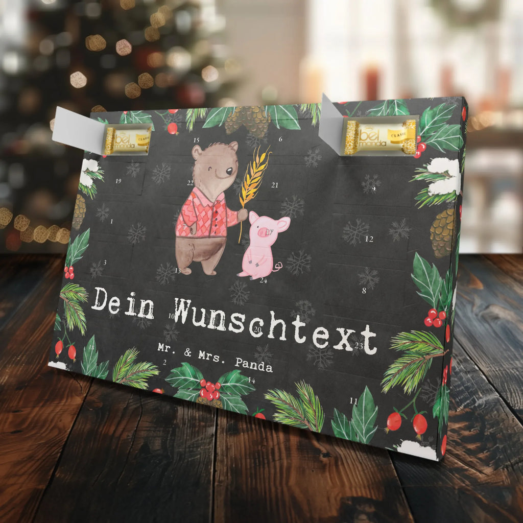 Personalisierter Marzipan Adventskalender Bauer Leidenschaft Personalisierter Marzipan Adventskalender, Beruf, Ausbildung, Jubiläum, Abschied, Rente, Kollege, Kollegin, Geschenk, Schenken, Arbeitskollege, Mitarbeiter, Firma, Danke, Dankeschön, Tierwirt, Farmer, Agronom, Landwirt; Bauer, Bauernhof