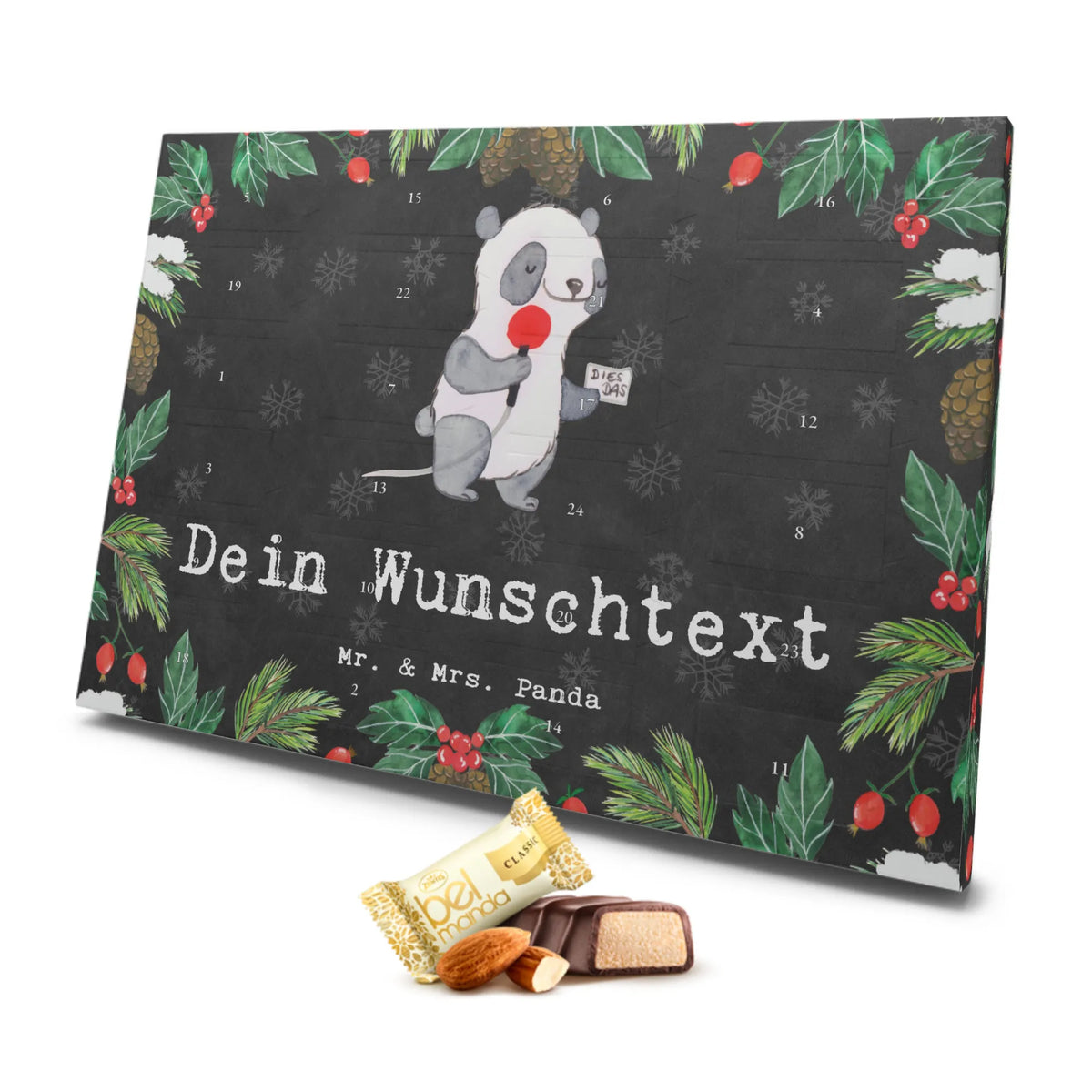 Personalisierter Marzipan Adventskalender Reporter Leidenschaft Personalisierter Marzipan Adventskalender, Beruf, Ausbildung, Jubiläum, Abschied, Rente, Kollege, Kollegin, Geschenk, Schenken, Arbeitskollege, Mitarbeiter, Firma, Danke, Dankeschön