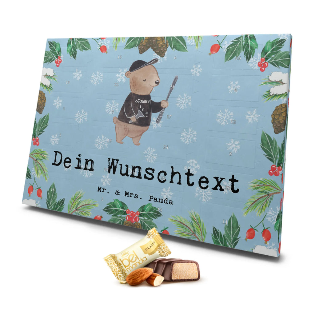Personalisierter Marzipan Adventskalender Sicherheitsdienstmitarbeiter Leidenschaft Personalisierter Marzipan Adventskalender, Beruf, Ausbildung, Jubiläum, Abschied, Rente, Kollege, Kollegin, Geschenk, Schenken, Arbeitskollege, Mitarbeiter, Firma, Danke, Dankeschön