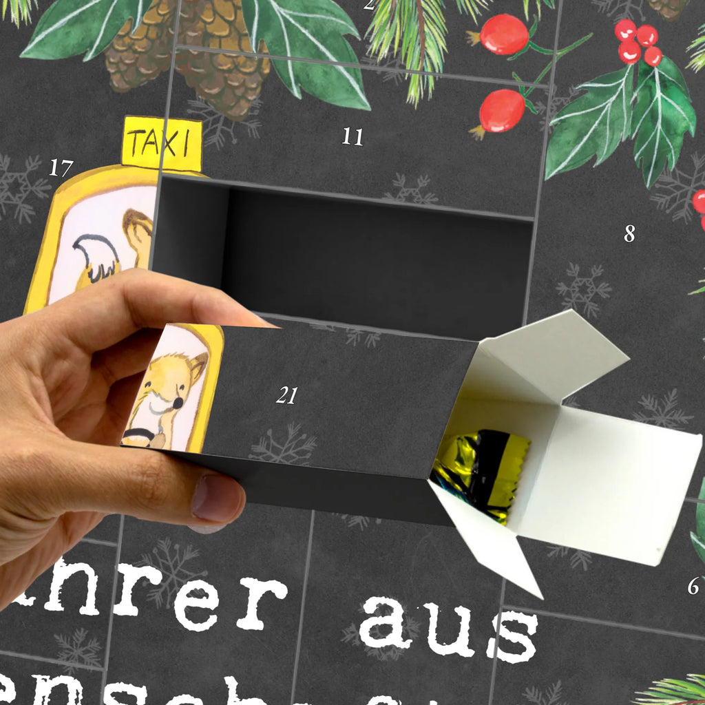 Fillable advent calendar Taxi driver Passion gift, sayings, gift idea, best, farewell gift, passing exam, anniversary, retirement, promotion, job start, profession