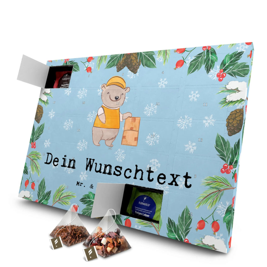 Personalisierter Tee Adventskalender Lieferdienstmitarbeiter Leidenschaft Personalisierter Tee Adventskalender, Geschenk, Schenken, Jubiläum, Danke, Dankeschön, Beruf, Ausbildung, Abschied, Rente, Kollege, Kollegin, Arbeitskollege, Mitarbeiter, Firma, Pizzabäcker, Pizzabote, Lieferbringdienst, Pizzabringdienst, Lieferdienstmitarbeiter