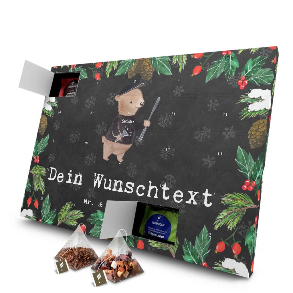 Personalisierter Tee Adventskalender Security Mitarbeiter Leidenschaft Personalisierter Tee Adventskalender, Geschenk, Schenken, Jubiläum, Danke, Dankeschön, Beruf, Ausbildung, Abschied, Rente, Kollege, Kollegin, Arbeitskollege, Mitarbeiter, Firma