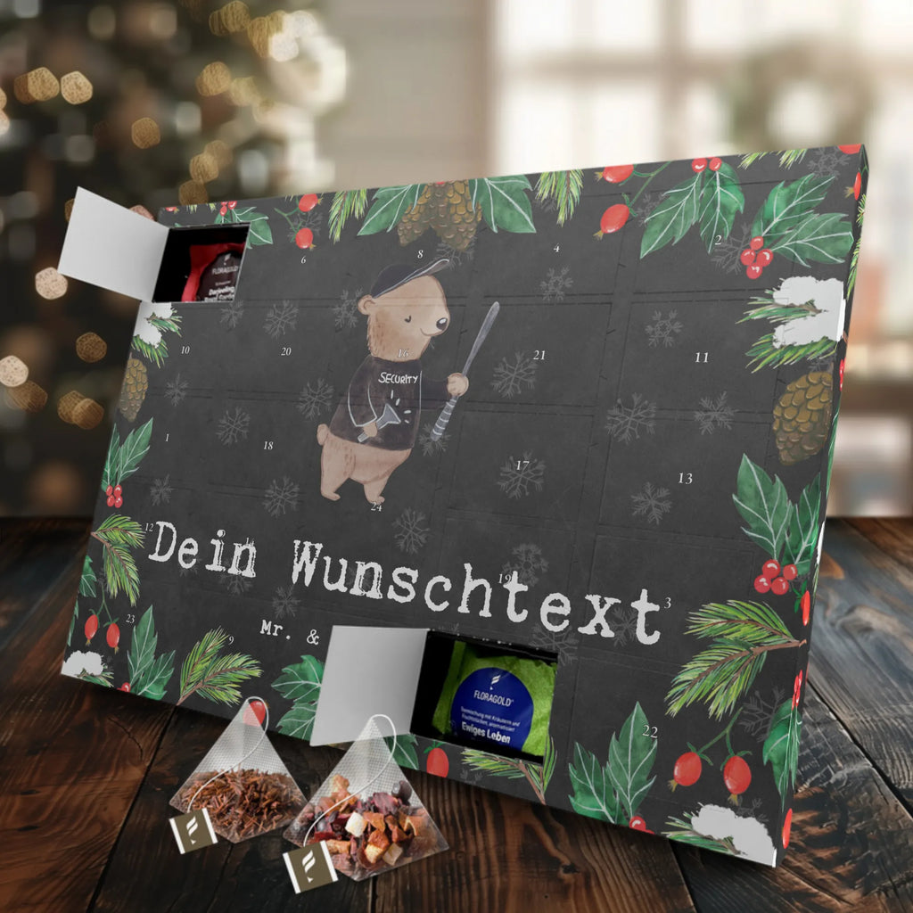 Personalisierter Tee Adventskalender Bodyguard Leidenschaft Personalisierter Tee Adventskalender, Geschenk, Schenken, Jubiläum, Danke, Dankeschön, Beruf, Ausbildung, Abschied, Rente, Kollege, Kollegin, Arbeitskollege, Mitarbeiter, Firma, Personenschützer, Bodyguard