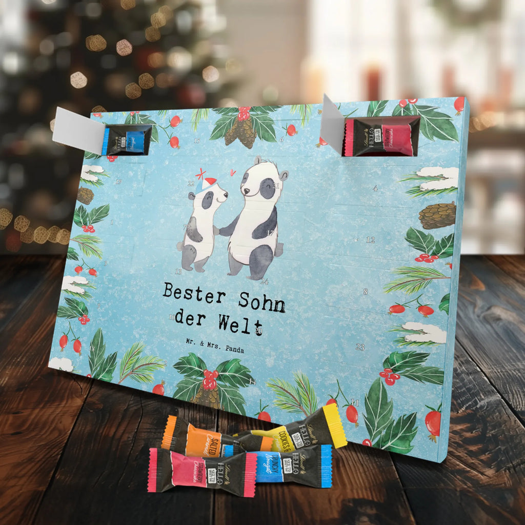 Chocolate advent calendar panda best son in the world gift, birthday, gift idea, birthday present, giving, thank you, for, make you happy, gift tip, father, offspring, Son, child, boy, reward