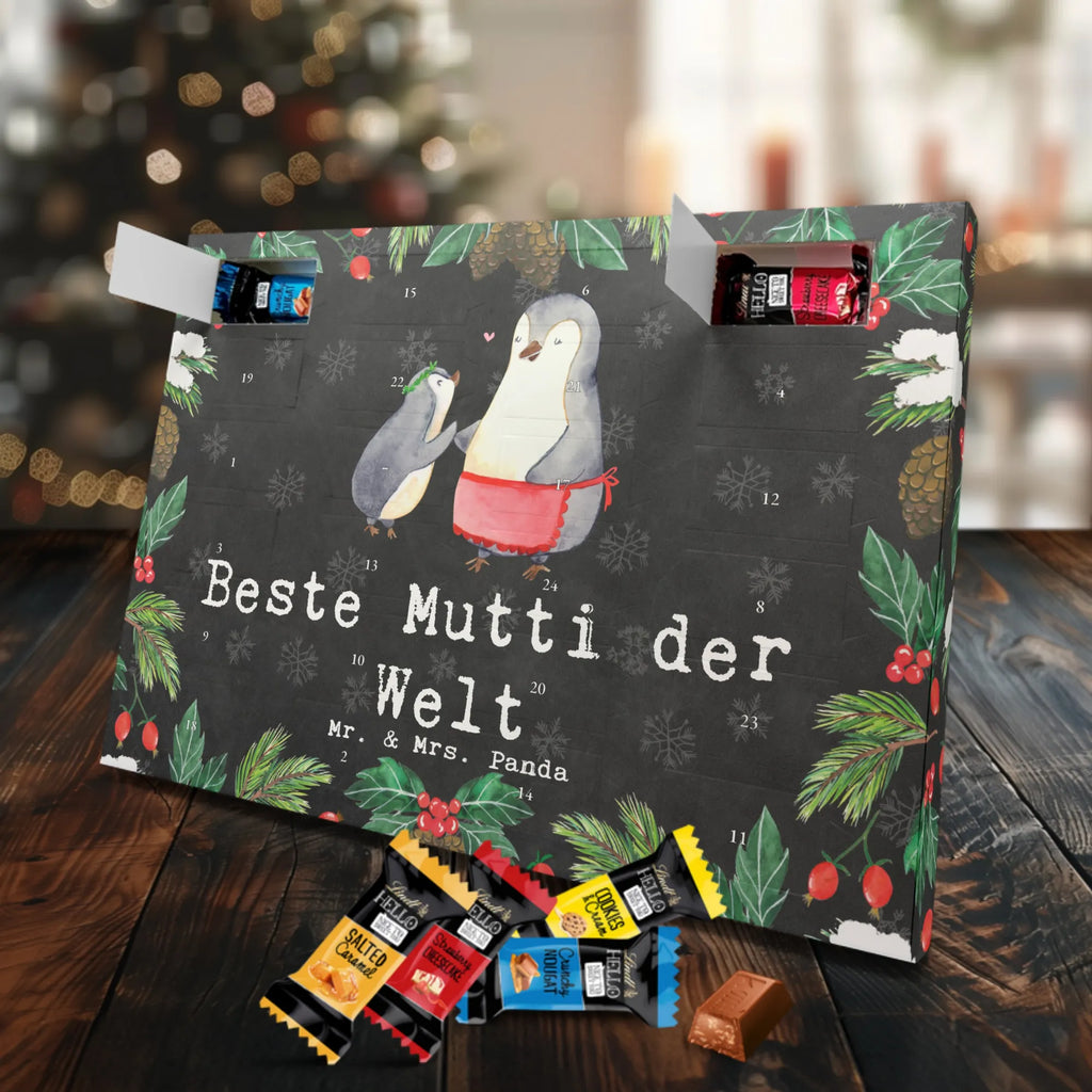 Chocolate advent calendar penguin Best mom in the world gift, thank you, birthday present, giving, birthday, gift tip, make you happy, for, gift idea, Thank You, Super Mom, Best Mom, Mother&#39;s Day, Daughter, Mother, Best, Son
