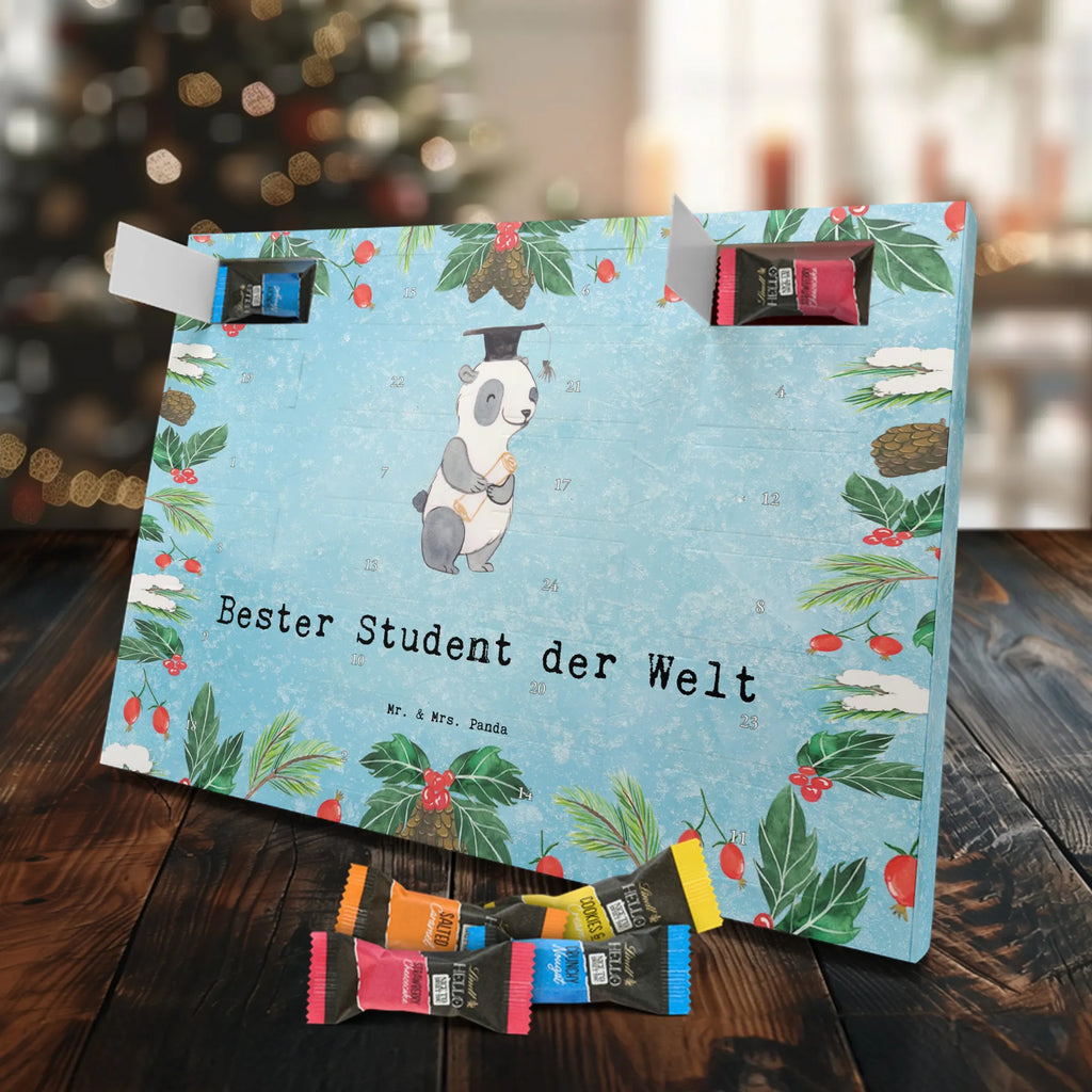 Chocolate advent calendar penguin Best student in the world gift, thank you, birthday present, giving, birthday, gift tip, make you happy, for, gift idea, fun, model student, students, graduation, study, humorous, college, university, son